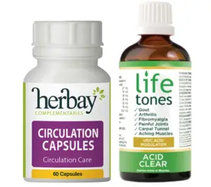 Gout Relief & Prevention Combo – Uric Acid, Circulation & Nerve Support (Herbal Formula)