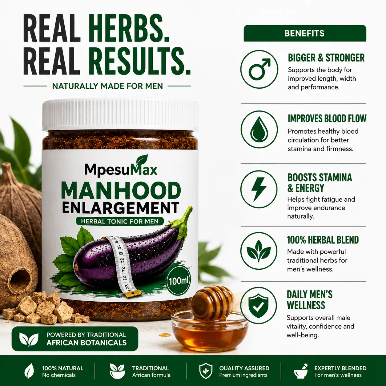 Manhood Enlargement Herbs for Men 100ml | MpesuMax - Image 2