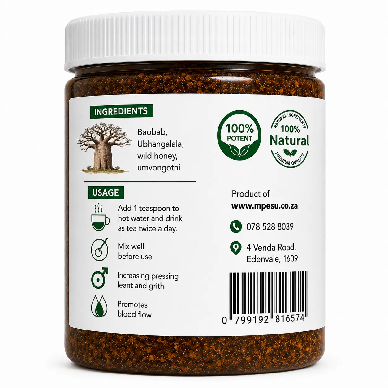 Manhood Enlargement Herbs for Men 100ml | MpesuMax - Image 4