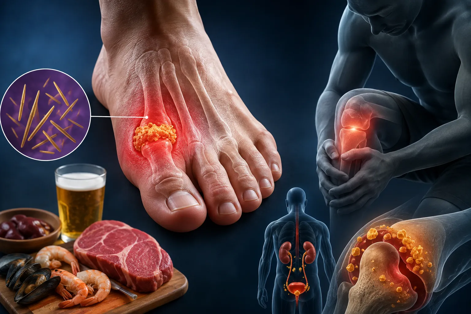 Gout, uric acid and gout prevention