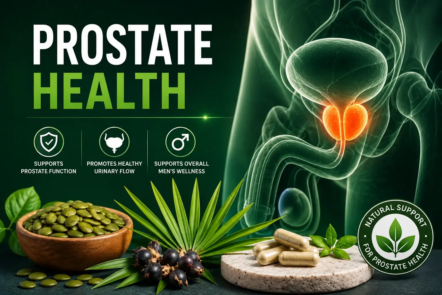 Prostate health illustration
